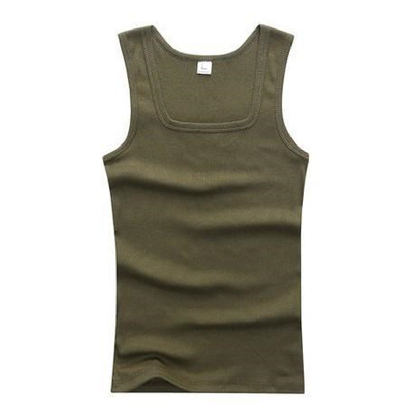 Men's square collar vest