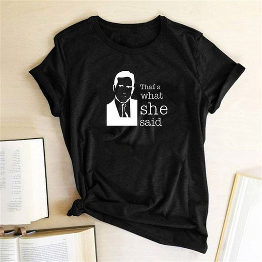 The Office T Shirt, That's What She Said Short Sleeve T-Shirt Top