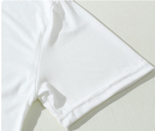 Fashion Simple Letter Printing Casual Ladies Short Sleeve