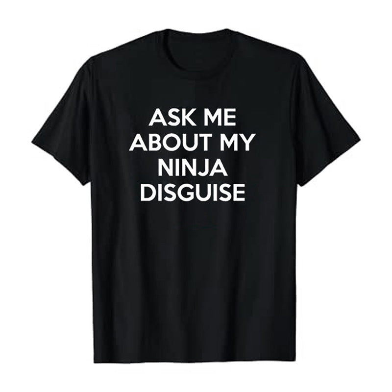 Round Neck Men'S Short-Sleeved Creative Spoof T-Shirt