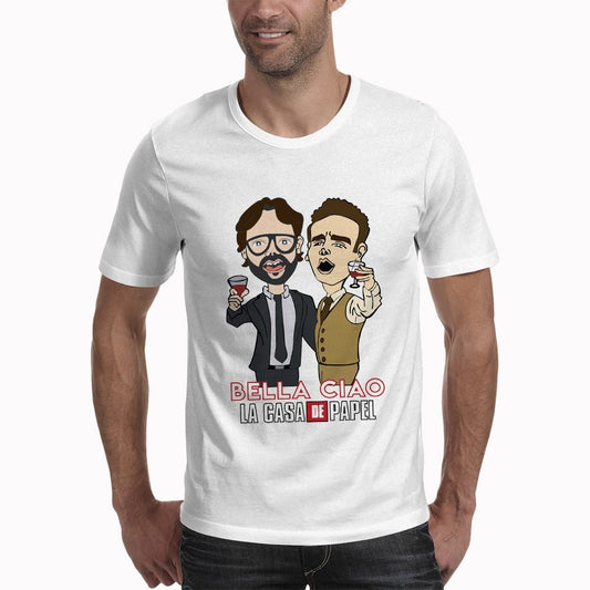 Short-Sleeved Men'S White T-Shirt