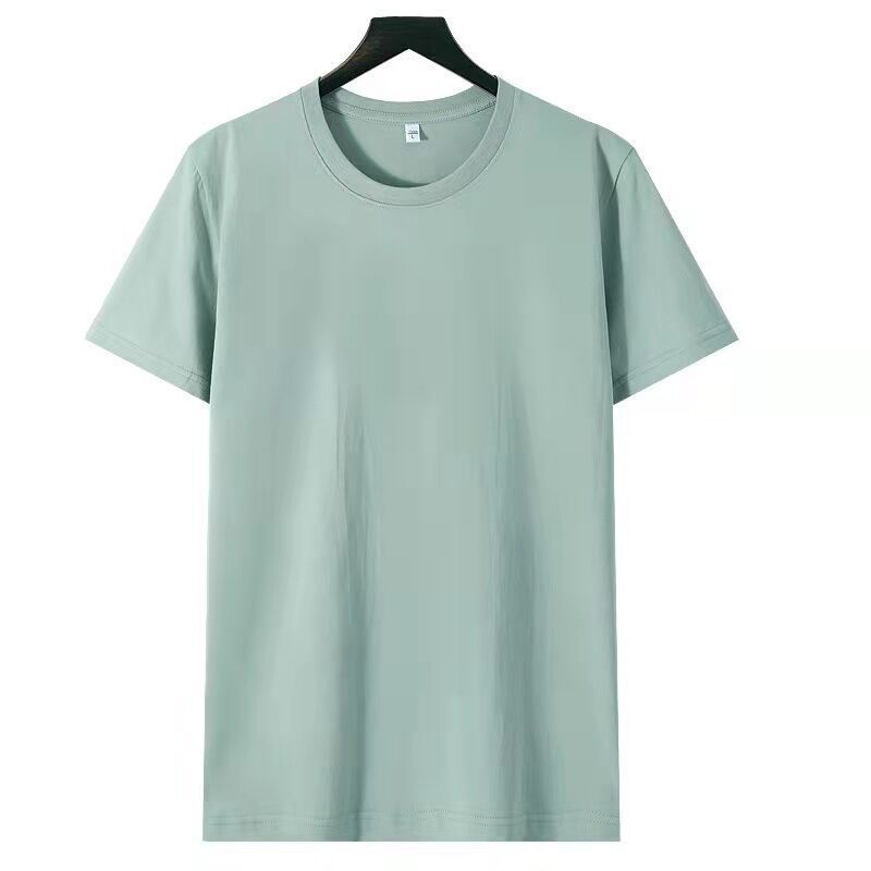 Solid Color Loose Half Sleeve Men's T-shirt