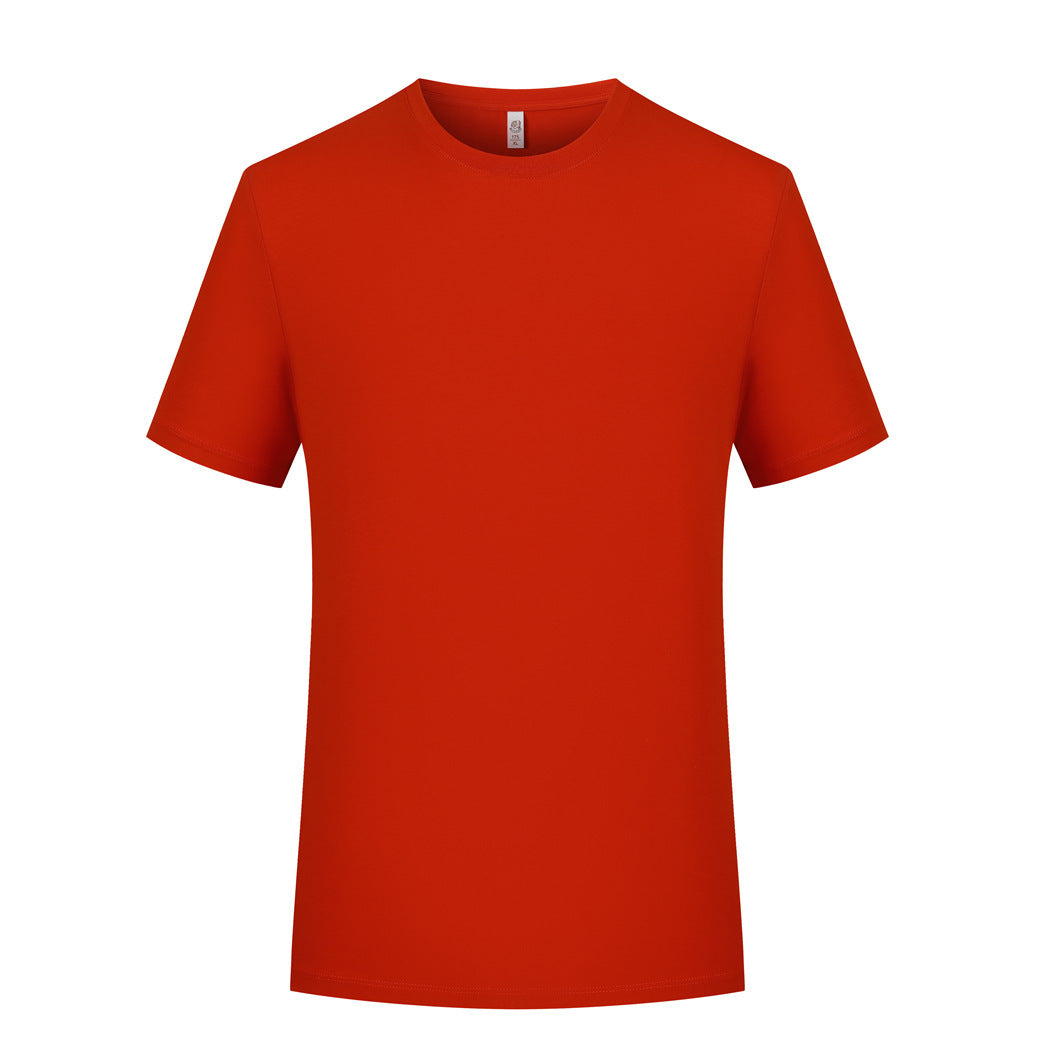 Mercerized Plain Weave Modal T-shirt Short Sleeve Round Neck Top Elastic