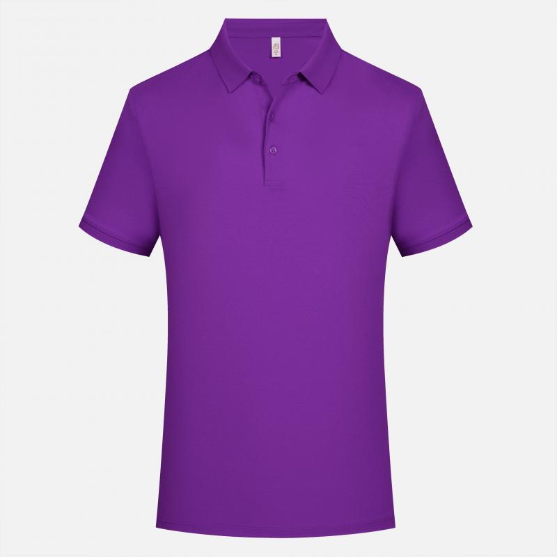 Male Solid Color Lapel Polo Shirt Lapel