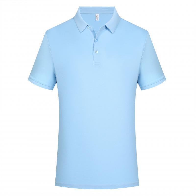 Male Solid Color Lapel Polo Shirt Lapel