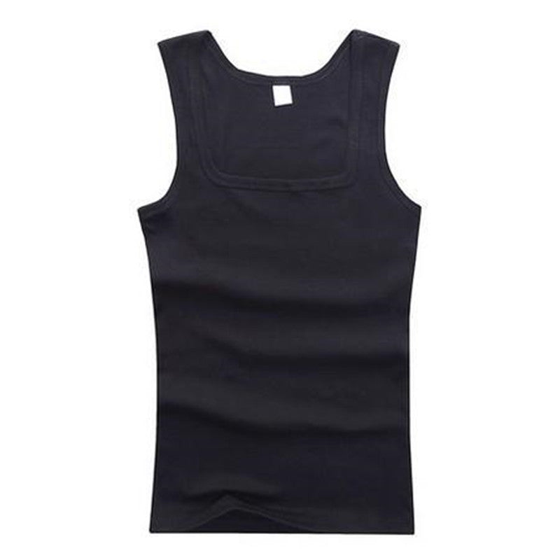 Men's square collar vest