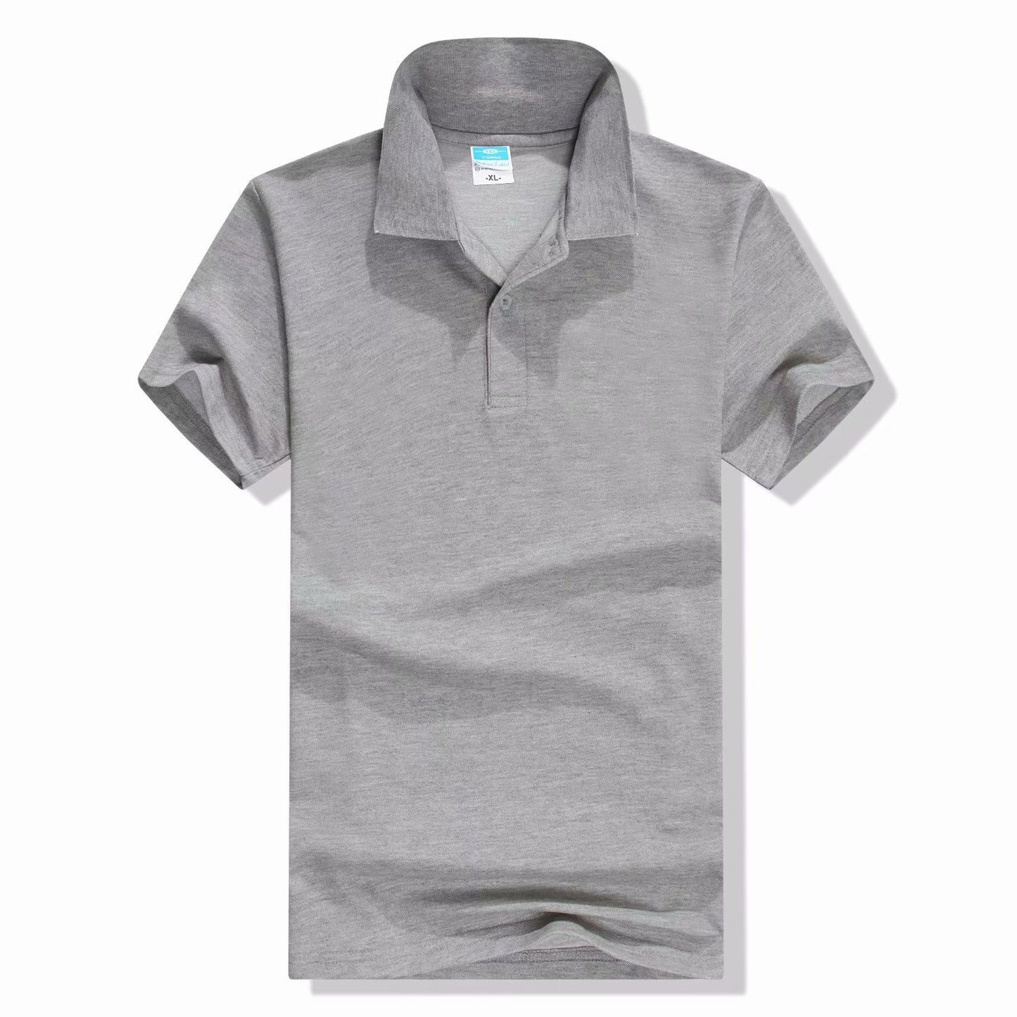 Mercerized Cotton Half Sleeve Culture Lapel Short Sleeve