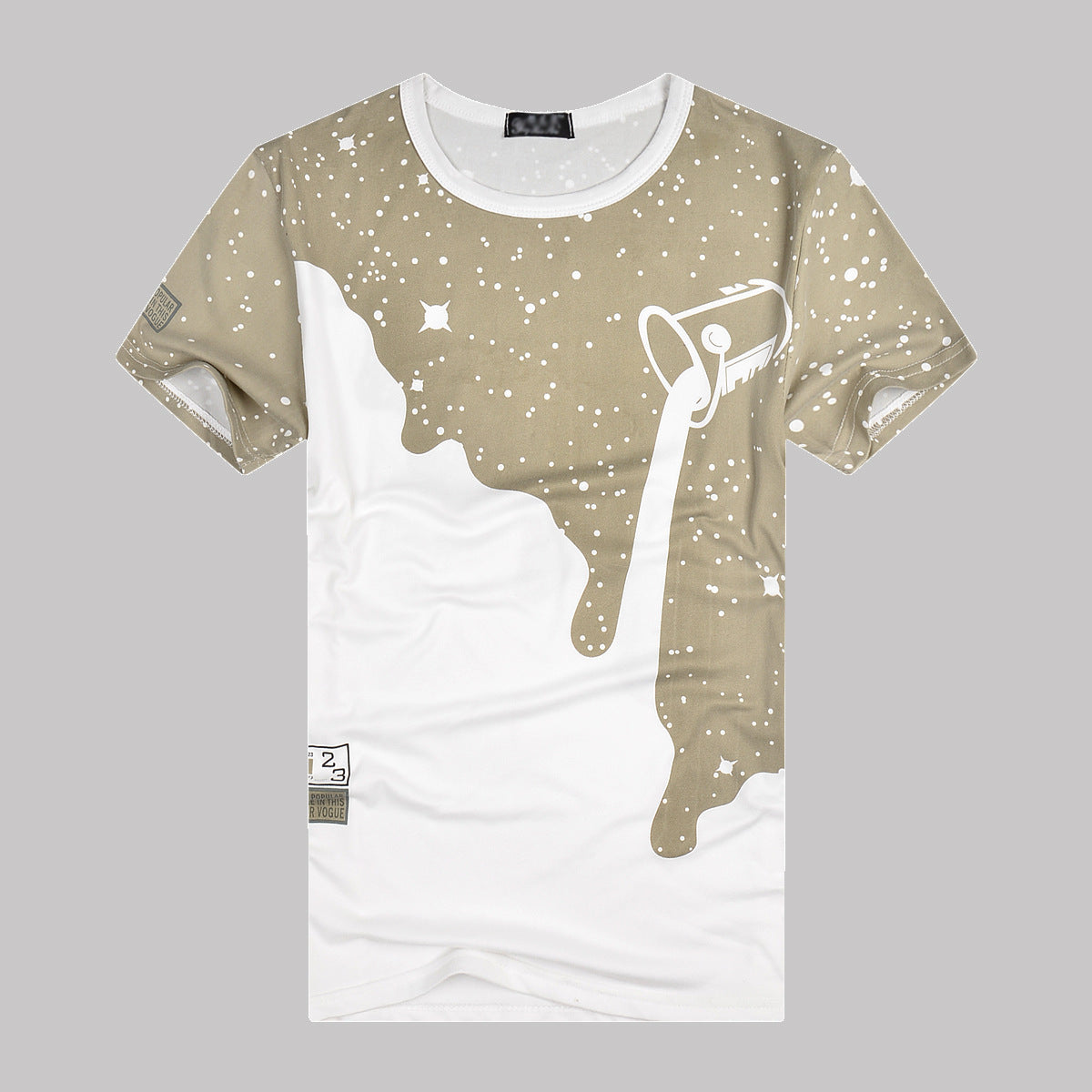 T-shirt men's trade men's full sky and milk men's milk men's short sleeved milk pattern advertising shirts customized wholesale