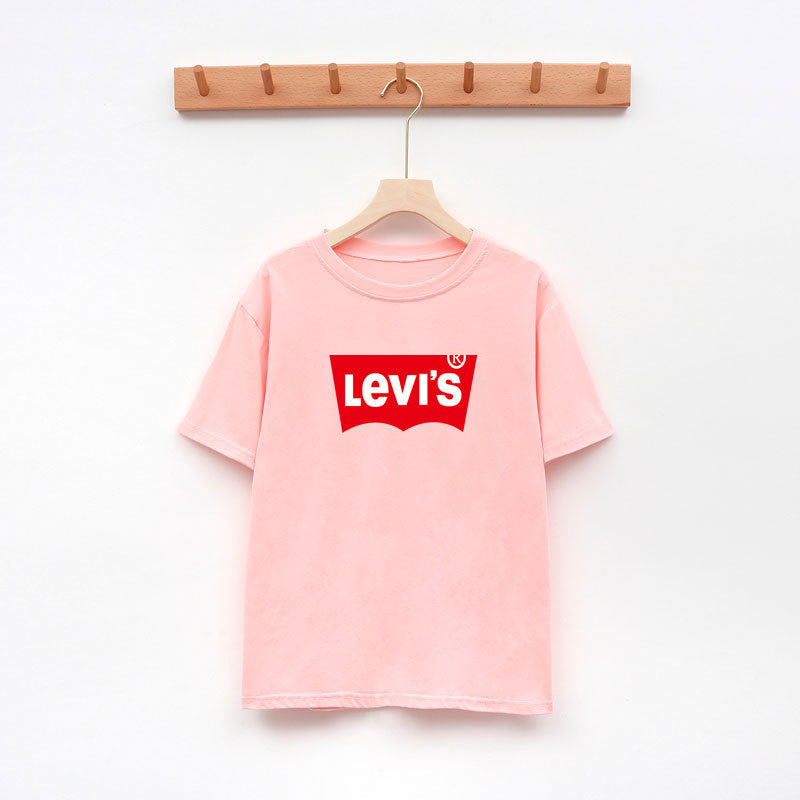 Loose couple suit women short sleeve T-shirt