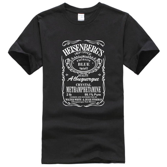 Letter Print Men's Crew Neck T-Shirt