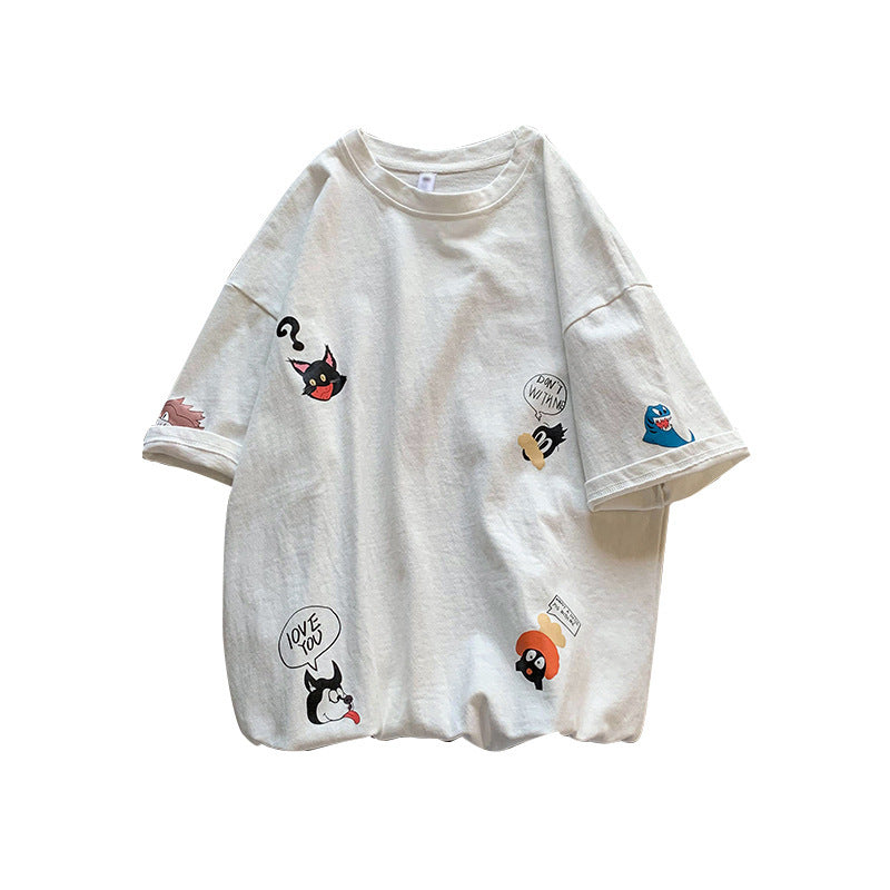 Cartoon trend short sleeve T-shirt