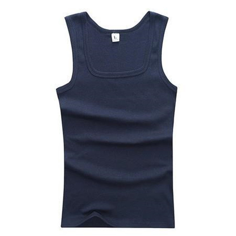 Men's square collar vest