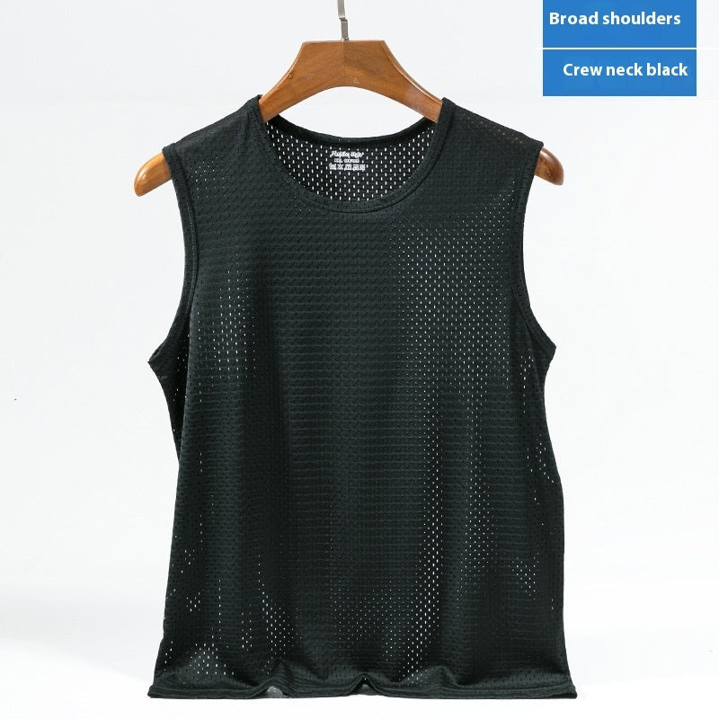 Quick-drying Breathable Plus Size Bottoming Shirt Wide Shoulder Vest