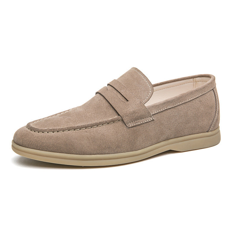 Men's Shoes Fashion Slip-on Plus Size Casual Leather Shoes