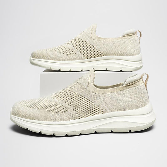Sports Men's Extra Large Size Slip-on Mesh Flying Woven Light Casual Shoes