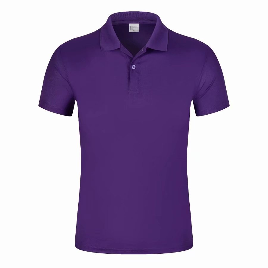 Mercerized Cotton Half Sleeve Culture Lapel Short Sleeve