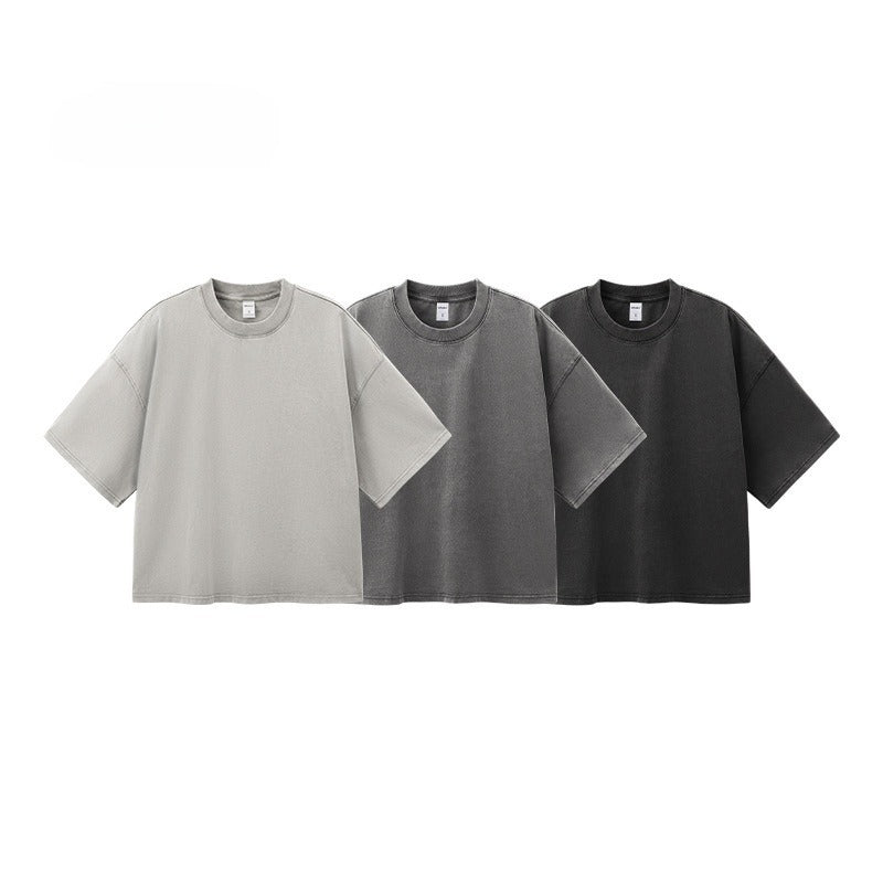 Men's Cotton Washed-out Vintage Trendy Brand T-shirt