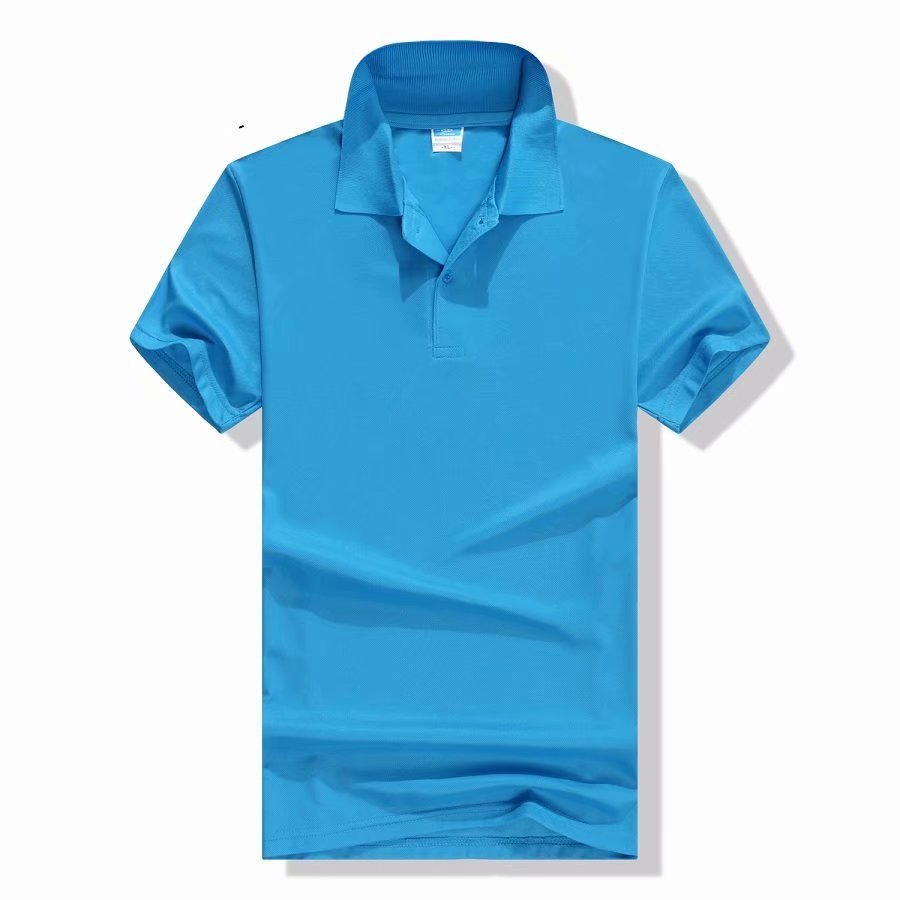 Mercerized Cotton Half Sleeve Culture Lapel Short Sleeve