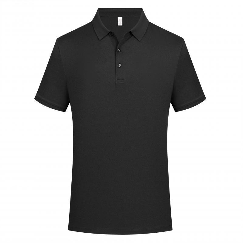 Male Solid Color Lapel Polo Shirt Lapel