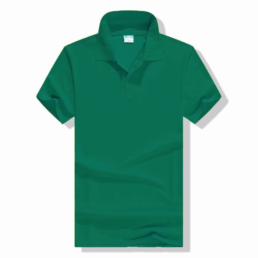 Mercerized Cotton Half Sleeve Culture Lapel Short Sleeve