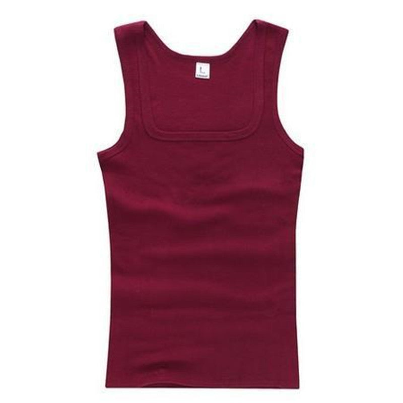 Men's square collar vest