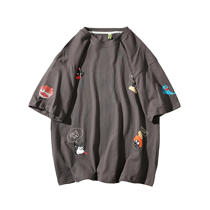 Cartoon trend short sleeve T-shirt