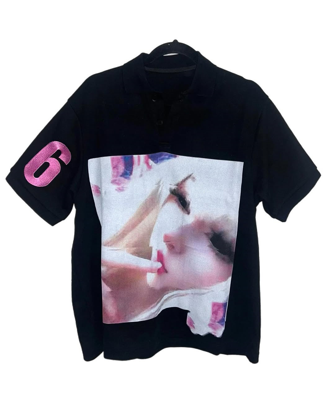 Short-sleeved Polo Shirt T-shirt Printed Pattern Top