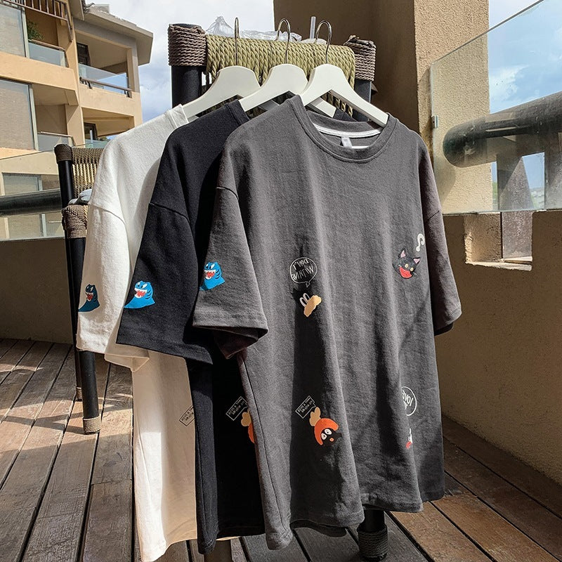 Cartoon trend short sleeve T-shirt