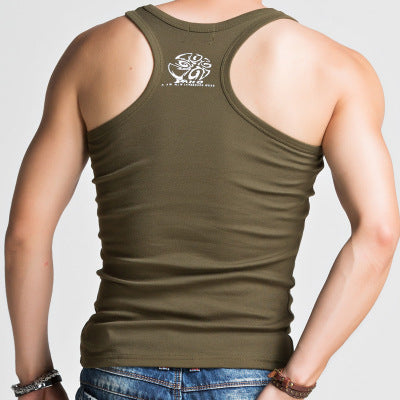 Men's Racer Vest Men's Cotton Stretch Vest Slim Fitness Vest