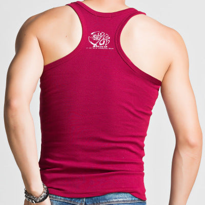 Men's Racer Vest Men's Cotton Stretch Vest Slim Fitness Vest