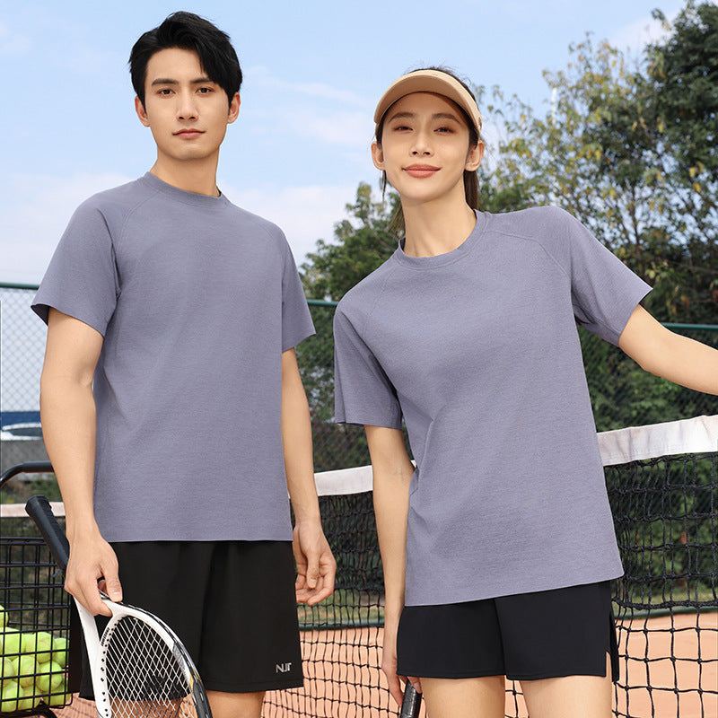 Seamless Raglan T-shirt Couple Outdoor Sports