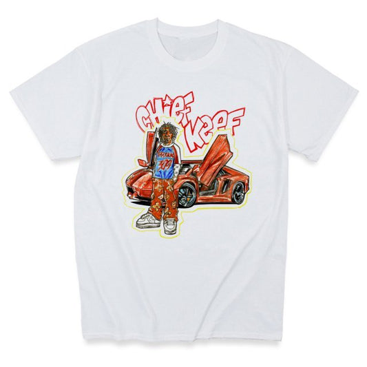 Printed European And American Casual Short Sleeve T-shirt