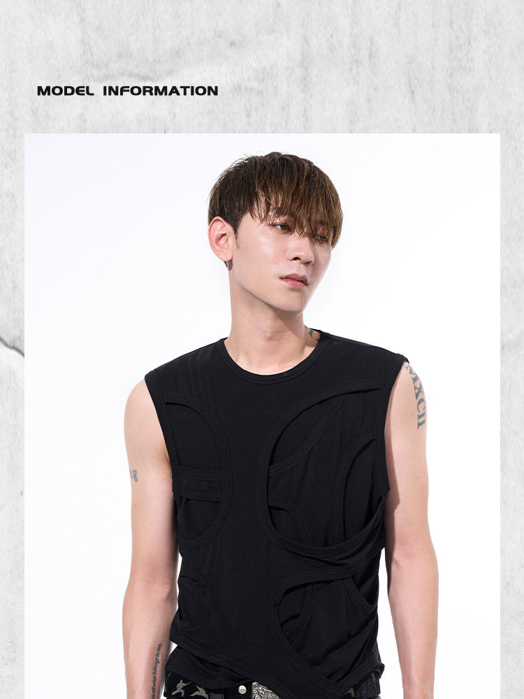 Men's Summer Solid Color Short Lyocell Vest