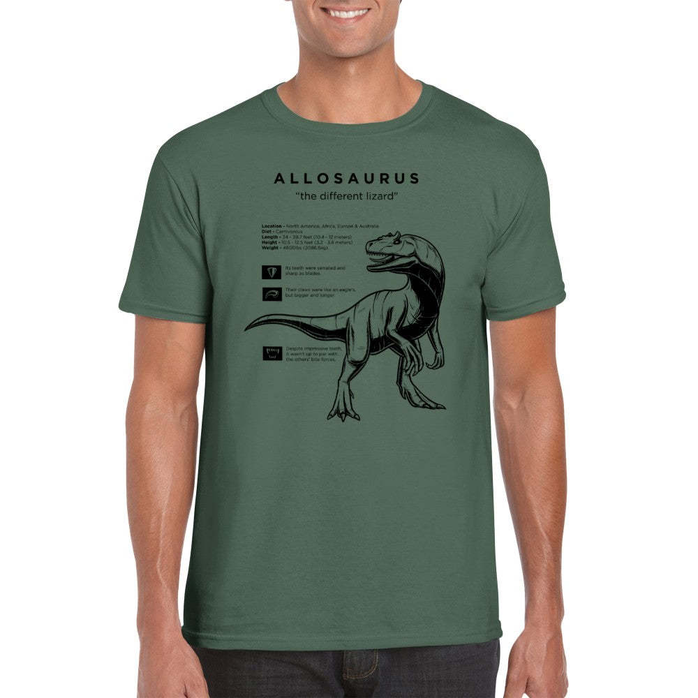 Dinosaur Print Short-sleeved Team Fabrics