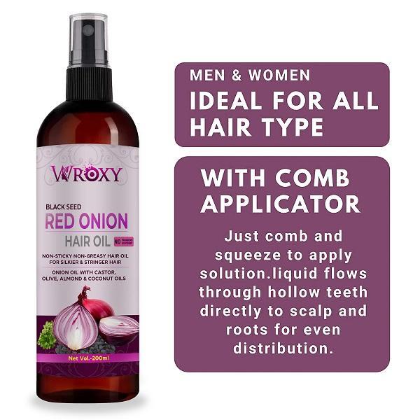 Wroxy Onion Black Seed Hair Oil(Pack of 2)