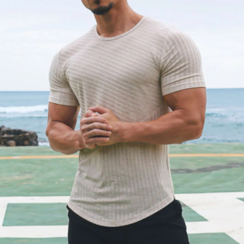 Men's Solid Color Casual Loose Short Sleeves
