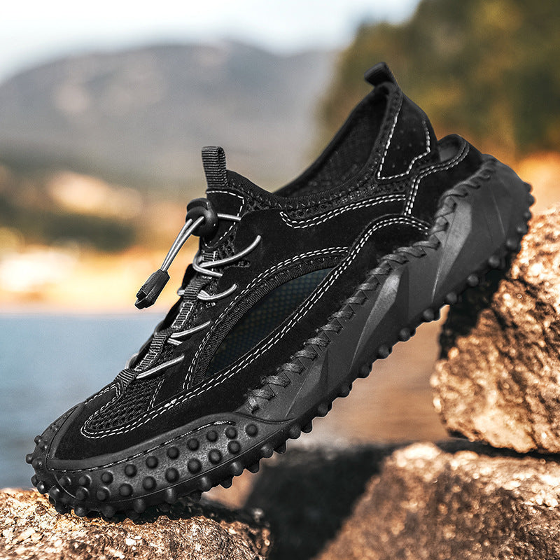 Men's Outerwear Sports Sandals Hole Non-slip Hollow Wading Shoes