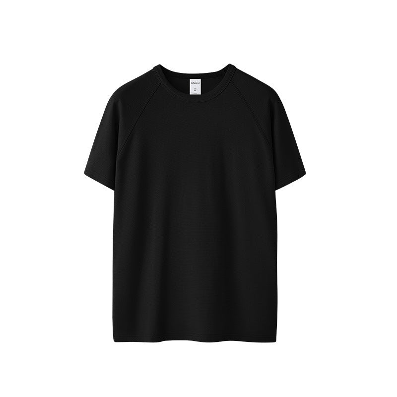 Stretch Tight Navy T-shirt Vest American Heavy Slim Short Sleeve