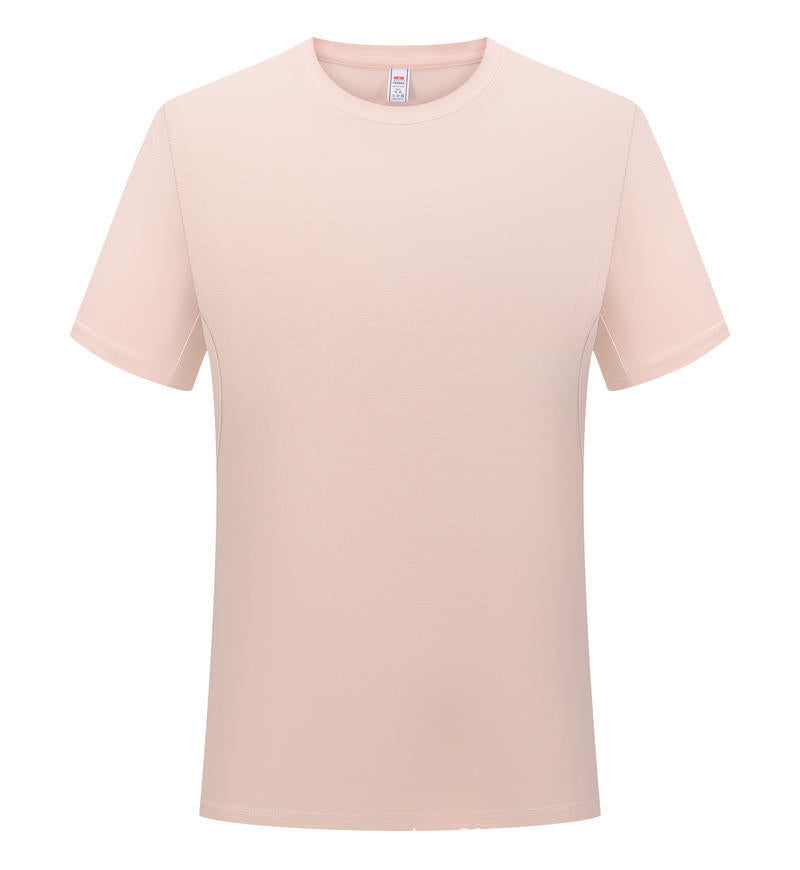 Solid Color Casual Round Neck Short Sleeve T-shirt