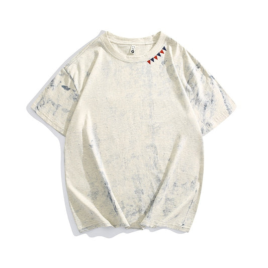 Tie Dye Full Printing Paint Fashion Short Sleeve T-shirt