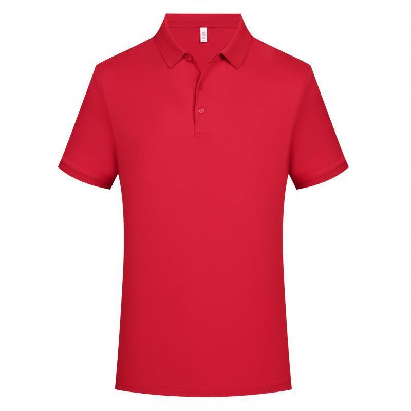 Male Solid Color Lapel Polo Shirt Lapel