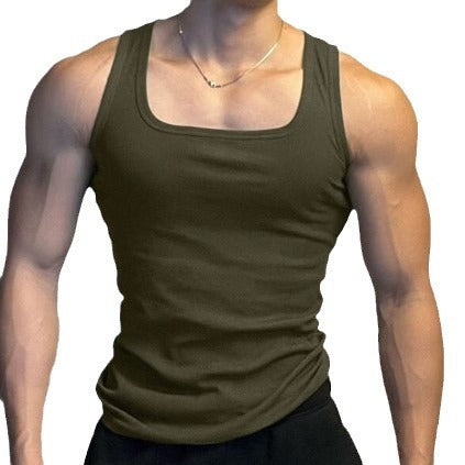 Fashion Retro Sports Fitness Outerwear Men's Vest