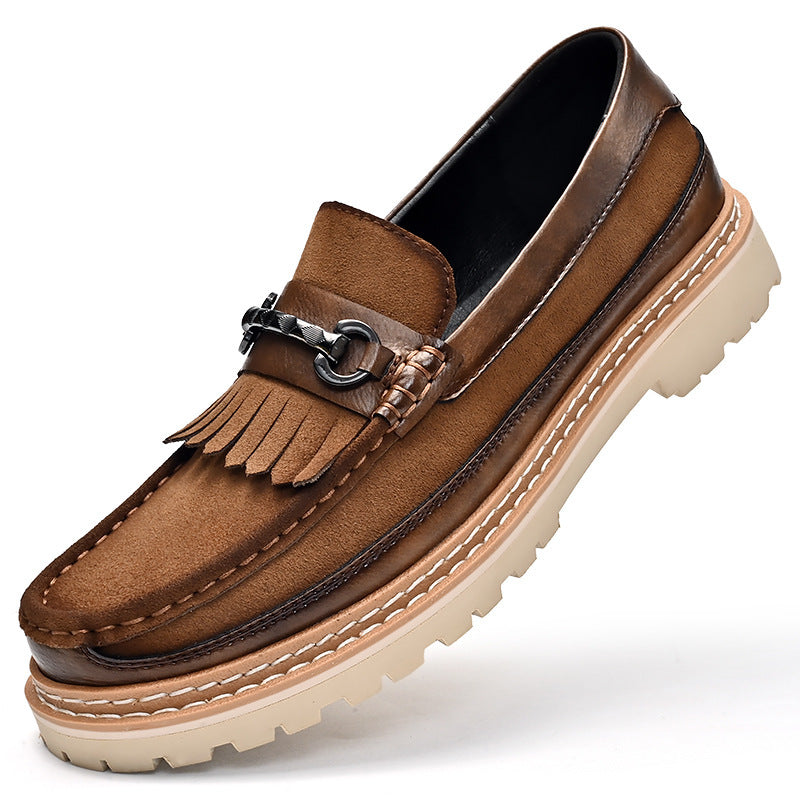 Men's Casual Shoes Genuine Leather Suede Genuine Leather