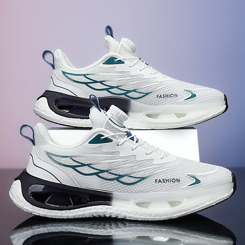 Shock Absorption Rotating Youth Button Sneaker