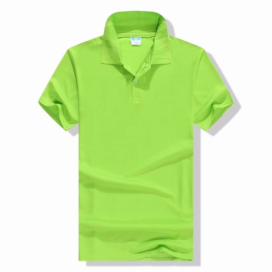 Mercerized Cotton Half Sleeve Culture Lapel Short Sleeve