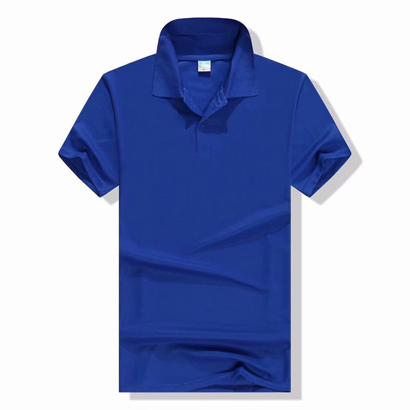 Mercerized Cotton Half Sleeve Culture Lapel Short Sleeve