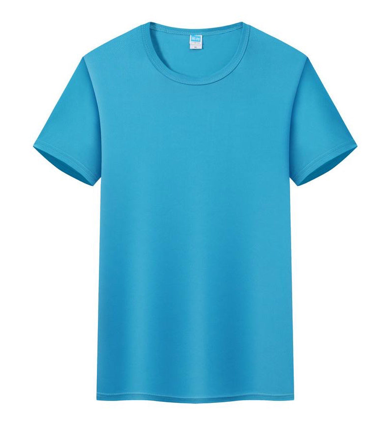 Running Fitness Short Sleeve Ice Silk Round Neck Quick-drying T-shirt