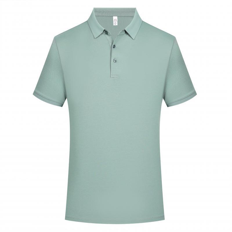 Male Solid Color Lapel Polo Shirt Lapel