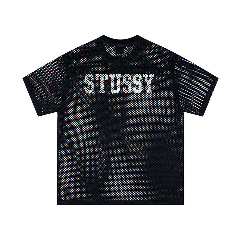 Sports And Leisure Jersey Letter Printing Simple Short Sleeve