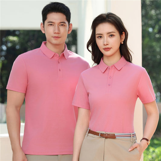 Male Solid Color 40 Solona Pearl Cotton Polo Shirt